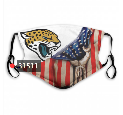 NFL 2020 Jacksonville Jaguars #75 Dust mask with filter->nfl dust mask->Sports Accessory